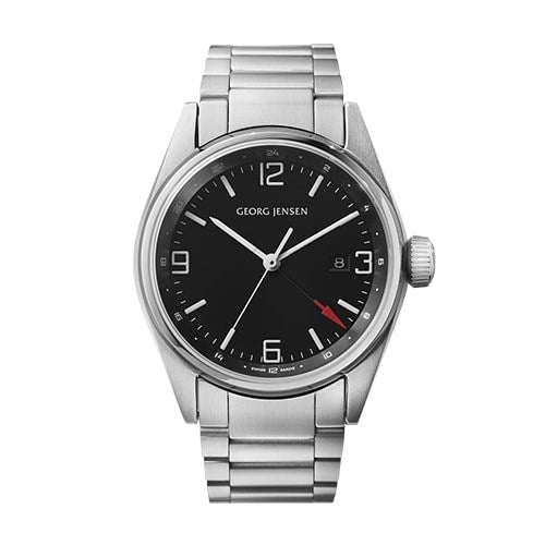 Georg Jensen - Delta Classic Ur - rustfrit stål, 42 mm 3575597
